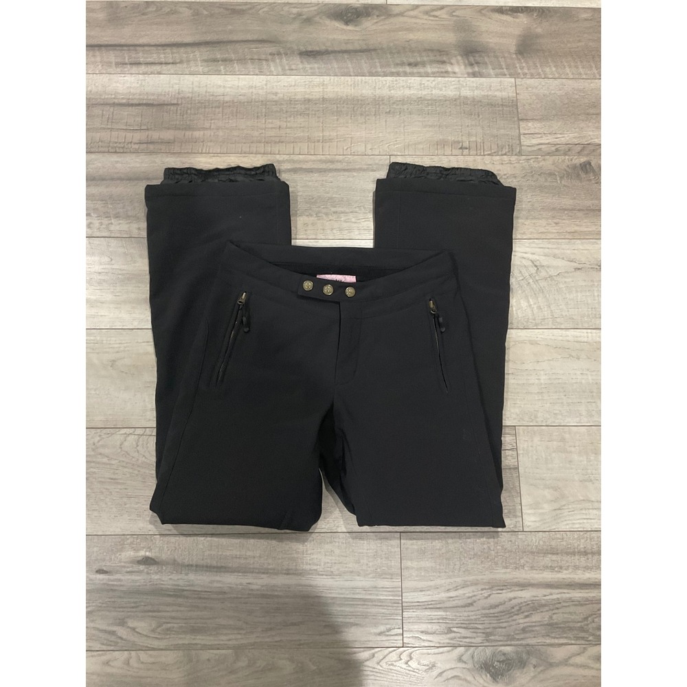 Five Fifty Five Womens Black Waterproof Ski Snow Pants Size 10 Style 2948